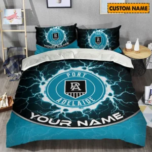 Port Adelaide AFL Bedding Set AFL08120624020, Gift For Fan Port Adelaide