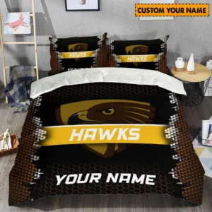 Hawthorn AFL Bedding Set AFL08120624036, Gift For Fan Hawthorn