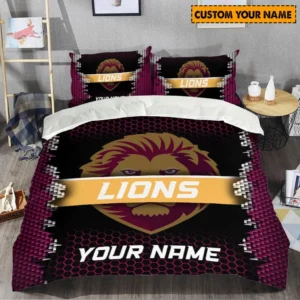 Brisbane Lions AFL Bedding Set AFL08120624037, Gift For Fan Brisbane Lions