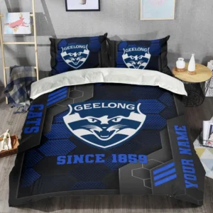 Geelong Cats AFL Bedding Set AFL08120624088, Gift For Fan Geelong Cats