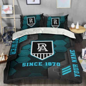 Port Adelaide AFL Bedding Set AFL08120624089, Gift For Fan Port Adelaide