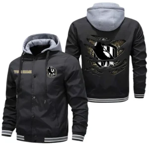 Collingwood AFL Hooded Windbreaker Jacket AFL08120624103, Gift For Fan Collingwood