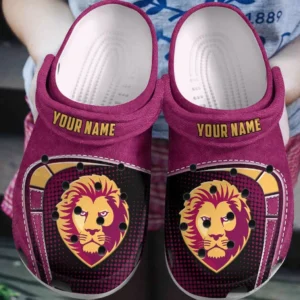Brisbane Lions AFL Crocs AFL08120624268, Gift For Fan Brisbane Lions
