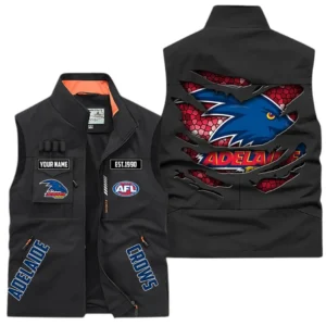 Adelaide Crows AFL Outdoor Sleeveless Vest AFL08120624330, Gift For Fan Adelaide Crows