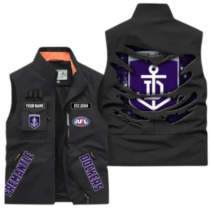 Fremantle AFL Outdoor Sleeveless Vest AFL08120624335, Gift For Fan Fremantle