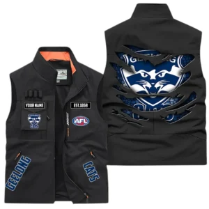 Geelong Cats AFL Outdoor Sleeveless Vest AFL08120624336, Gift For Fan Geelong Cats