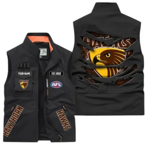 Hawthorn AFL Outdoor Sleeveless Vest AFL08120624339, Gift For Fan Hawthorn