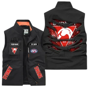 Sydney Swans AFL Outdoor Sleeveless Vest AFL08120624345, Gift For Fan Sydney Swans