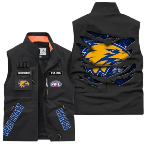 West Coast Eagles AFL Outdoor Sleeveless Vest AFL08120624346, Gift For Fan West Coast Eagles