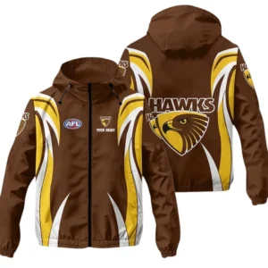 Hawthorn AFL Windbreaker Jacket AFL08120724259, Gift For Fan Hawthorn