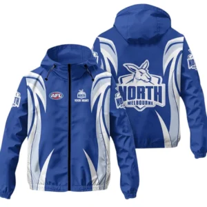 North Melbourne AFL Windbreaker Jacket AFL08120724261, Gift For Fan North Melbourne