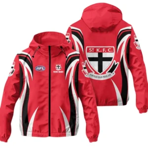 St Kilda AFL Windbreaker Jacket AFL08120724264, Gift For Fan St Kilda