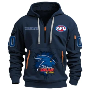 Adelaide Crows AFL Hoodie Half Zip AFL09120424002, Gift For Fan Adelaide Crows