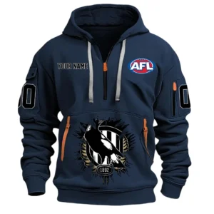 Collingwood AFL Hoodie Half Zip AFL09120424009, Gift For Fan Collingwood