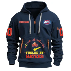 Gold Coast Suns AFL Hoodie Half Zip AFL09120424033, Gift For Fan Gold Coast Suns