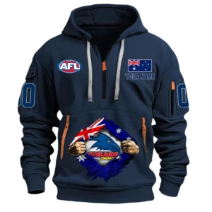 Adelaide Crows AFL Hoodie Half Zip AFL09120424153, Gift For Fan Adelaide Crows