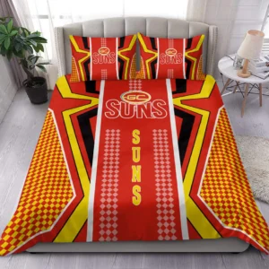 Gold Coast Suns AFL Bedding Set AFL09120424327, Gift For Fan Gold Coast Suns