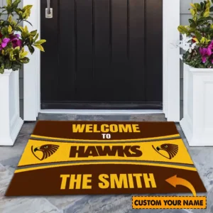 Hawthorn AFL Doormat AFL09120524039, Gift For Fan Hawthorn