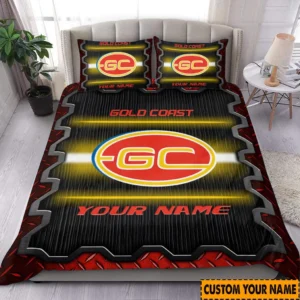 Gold Coast Suns AFL Bedding Set AFL10120924007, Gift For Fan Gold Coast Suns
