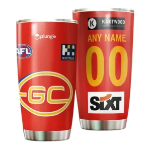 Gold Coast Suns AFL Tumbler 20oz AFL10120924050, Gift For Fan Gold Coast Suns