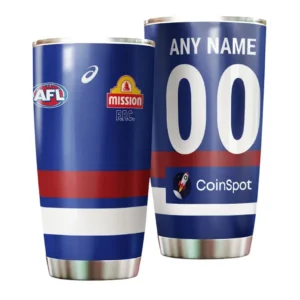 Western Bulldogs AFL Tumbler 20oz AFL10120924053, Gift For Fan Western Bulldogs