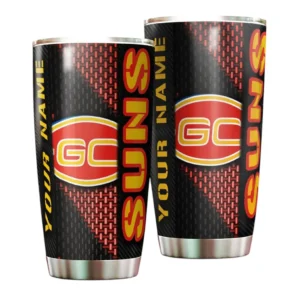 Gold Coast Suns AFL Tumbler 20oz AFL10120924066, Gift For Fan Gold Coast Suns