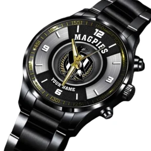 Collingwood AFL Stainless Steel Watch AFL10121024003, Gift For Fan Collingwood