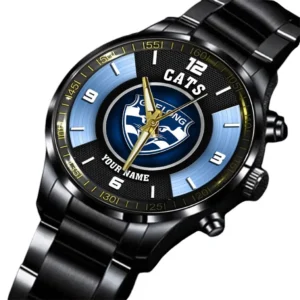 Geelong Cats AFL Stainless Steel Watch AFL10121024006, Gift For Fan Geelong Cats