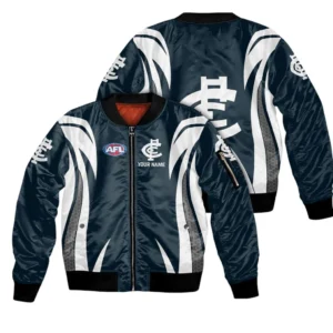 Carlton AFL Bomber Jacket AFL10121024022, Gift For Fan Carlton