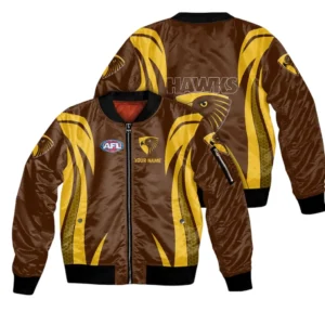 Hawthorn AFL Bomber Jacket AFL10121024029, Gift For Fan Hawthorn