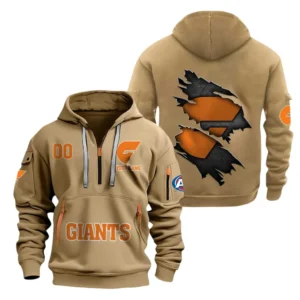 Gws Giants AFL Hoodie Half Zipper AFL10121024068, Gift For Fan Gws Giants