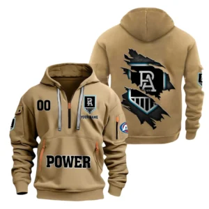 Port Adelaide AFL Hoodie Half Zipper AFL10121024072, Gift For Fan Port Adelaide