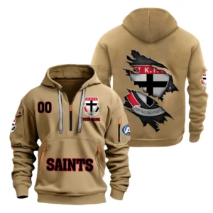 St Kilda AFL Hoodie Half Zipper AFL10121024074, Gift For Fan St Kilda