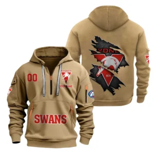 Sydney Swans AFL Hoodie Half Zipper AFL10121024075, Gift For Fan Sydney Swans