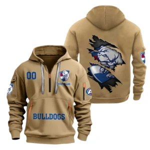 Western Bulldogs AFL Hoodie Half Zipper AFL10121024077, Gift For Fan Western Bulldogs