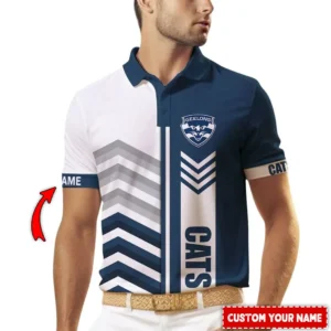 Geelong Cats AFL Polo Shirt AFL11121024001, Gift For Fan Geelong Cats