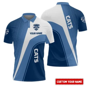Geelong Cats AFL Polo Shirt AFL11121024002, Gift For Fan Geelong Cats