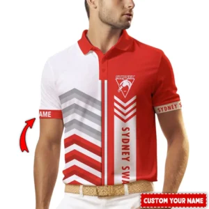 Sydney Swans AFL Polo Shirt AFL11121024010, Gift For Fan Sydney Swans
