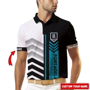 Port Adelaide AFL Polo Shirt AFL11121024015, Gift For Fan Port Adelaide