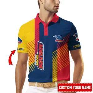 Adelaide Crows AFL Polo Shirt AFL11121024025, Gift For Fan Adelaide Crows