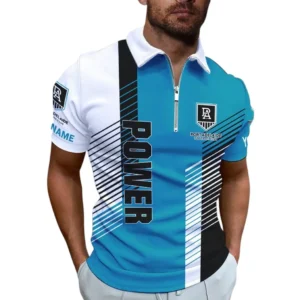 Port Adelaide AFL Zipper Polo Shirt AFL11121024102, Gift For Fan Port Adelaide