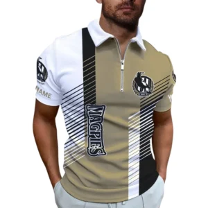 Collingwood AFL Zipper Polo Shirt AFL11121024104, Gift For Fan Collingwood