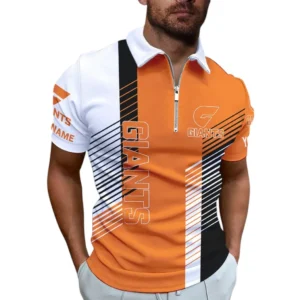 Gws Giants AFL Zipper Polo Shirt AFL11121024110, Gift For Fan Gws Giants