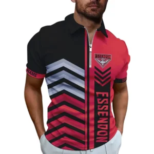 Essendon AFL Zipper Polo Shirt AFL11121024130, Gift For Fan Essendon