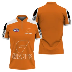 Gws Giants AFL Zipper Polo Shirt AFL11121024154, Gift For Fan Gws Giants