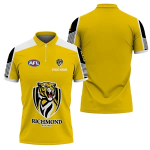 Richmond AFL Zipper Polo Shirt AFL11121024165, Gift For Fan Richmond