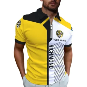 Richmond AFL Zipper Polo Shirt AFL11121024176, Gift For Fan Richmond