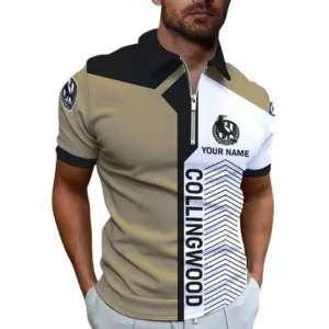 Collingwood AFL Zipper Polo Shirt AFL11121024179, Gift For Fan Collingwood