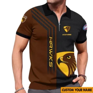 Hawthorn AFL Zipper Polo Shirt AFL11121024192, Gift For Fan Hawthorn