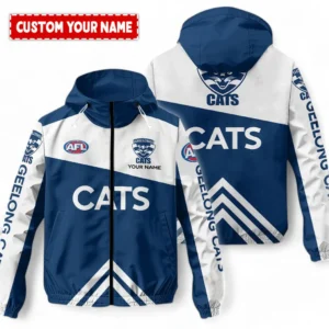 Geelong Cats AFL Windbreaker Jacket AFL12121124106, Gift For Fan Geelong Cats